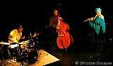 Hamid Drake, Harrison Bankhead & Nicole Mitchell à Granville, le 14 novembre 2009 / © Christian Ducasse.