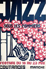 Affiche du 1er Festival Jazz sous les Pommiers - 1982