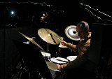 Christophe Marguet à la batterie avec Yves Rousseau Shabda