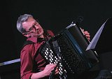 Didier Ithursarry, accordéon, à Caen le 20 janvier 2024.