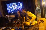 L'animateur de TSF Jazz Sébastien Donviane et son assistante jazz club le Duc des Lombards