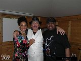Cindy Blackman, Carlos Santana, Hal Miller.
