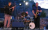 Ben Monder (guitare), Daniel Humair (batterie) et Jérôme Sabbagh (sax ténor) à Junas - 22 juillet 2010