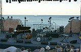 Jazz à Sète : vue sur scène et sur mer.