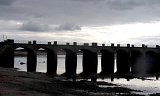 Port-Bail-sur-Mer, le pont aux 13 arches.