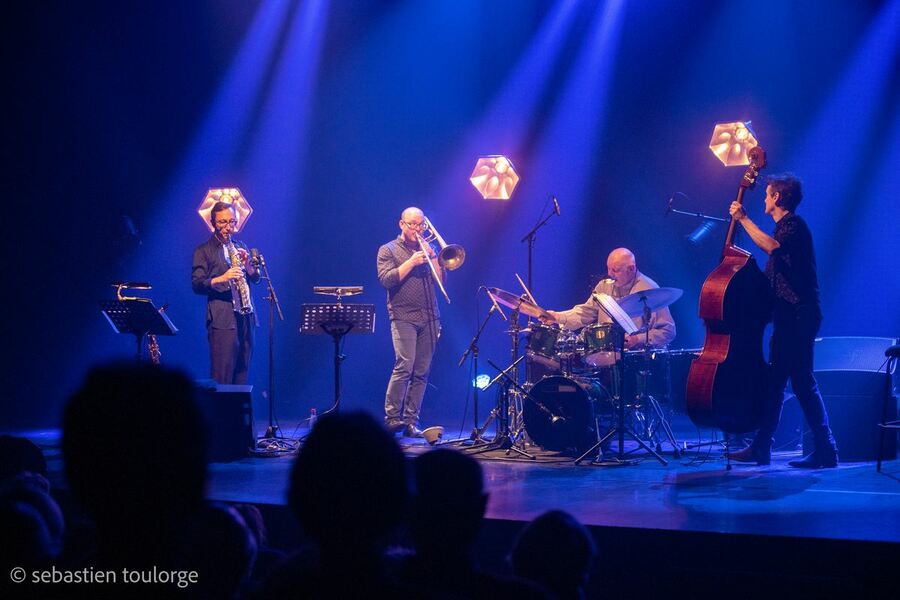 Daniel Humair "Drum Thing" Trio + Samuel Blaser à Coutances